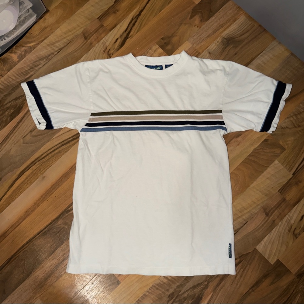 Vintage Y2K 90s Vector Striped Skater T-shirt